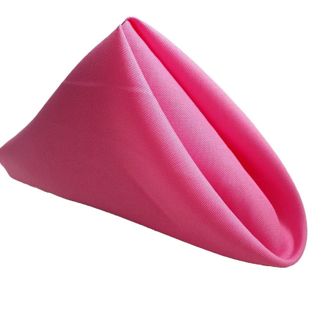Kit Guardanapo Boca Tecido Mesa Posta 4 Pç Oxford Liso Pink