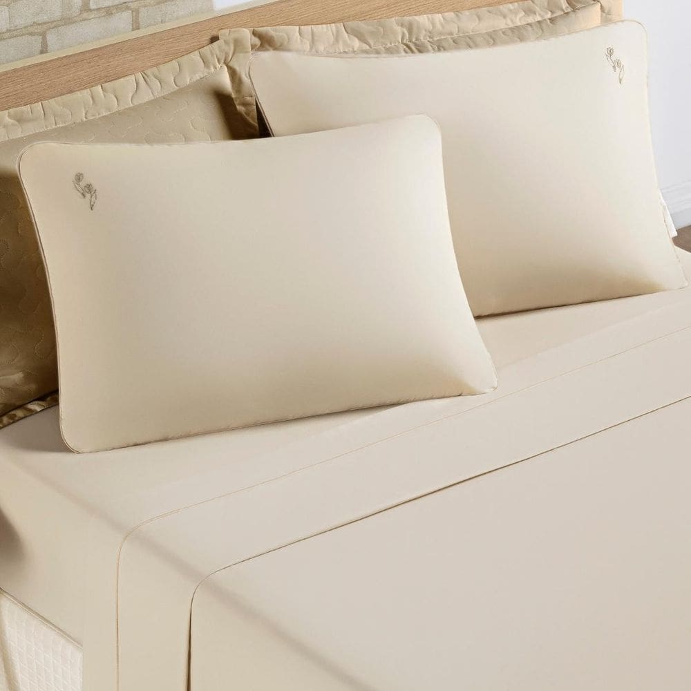 Conjunto Lencol Queen Size Casa Blanca Algodao 200 Fios