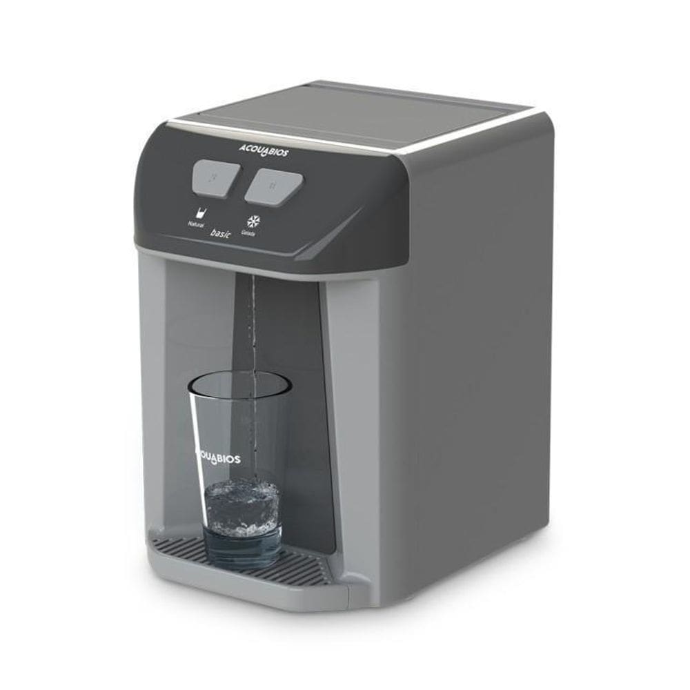Filtro Purificador De Água Gelada Cinza Acquabios Basic