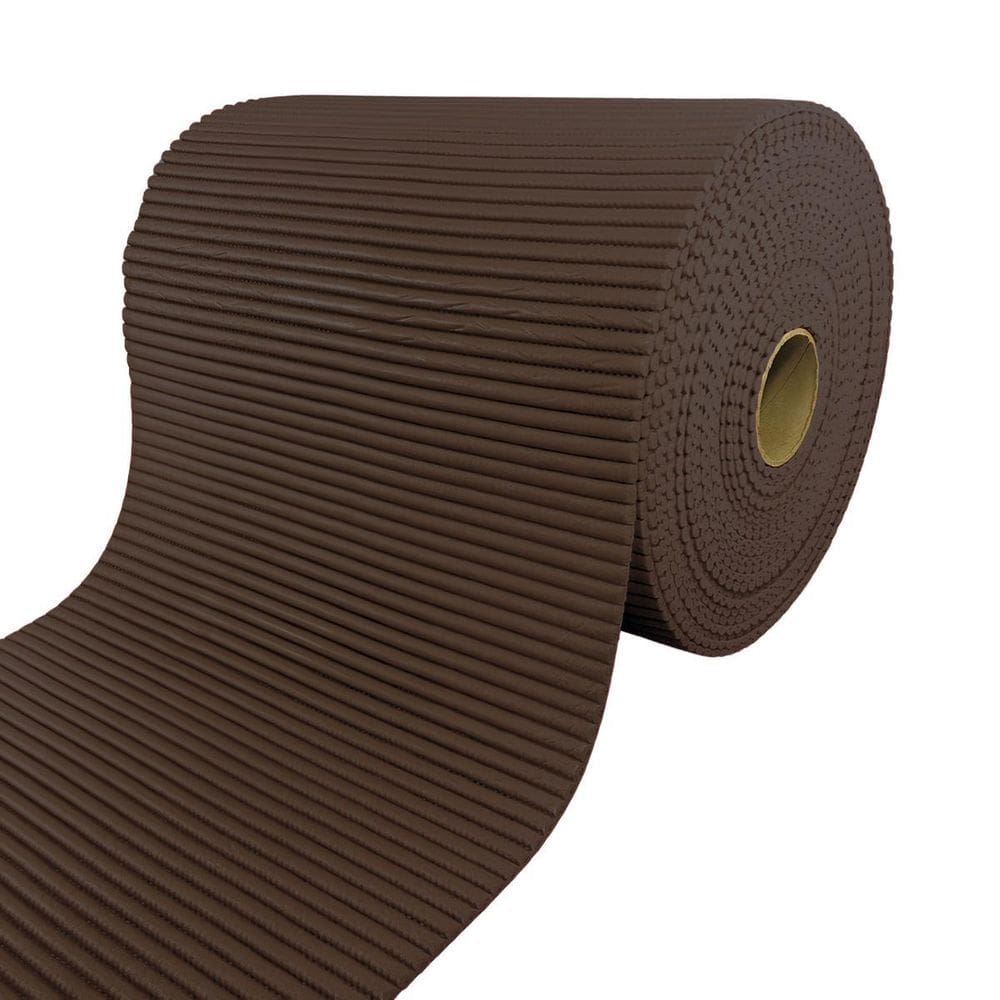 Tapete Emborrachado Antiderrapante 15M X 45Cm Rolo Marrom
