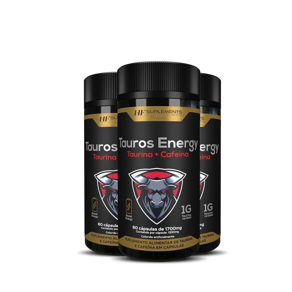 3X Tauros Energy 1700Mg 60Caps Hf Suplements
