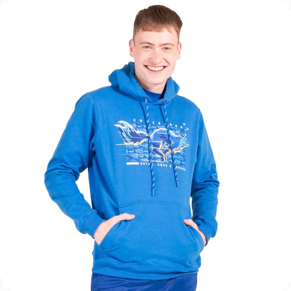 Moletom Canguru Cruzeiro Oficial com Capuz Ontem Hoje Sempre