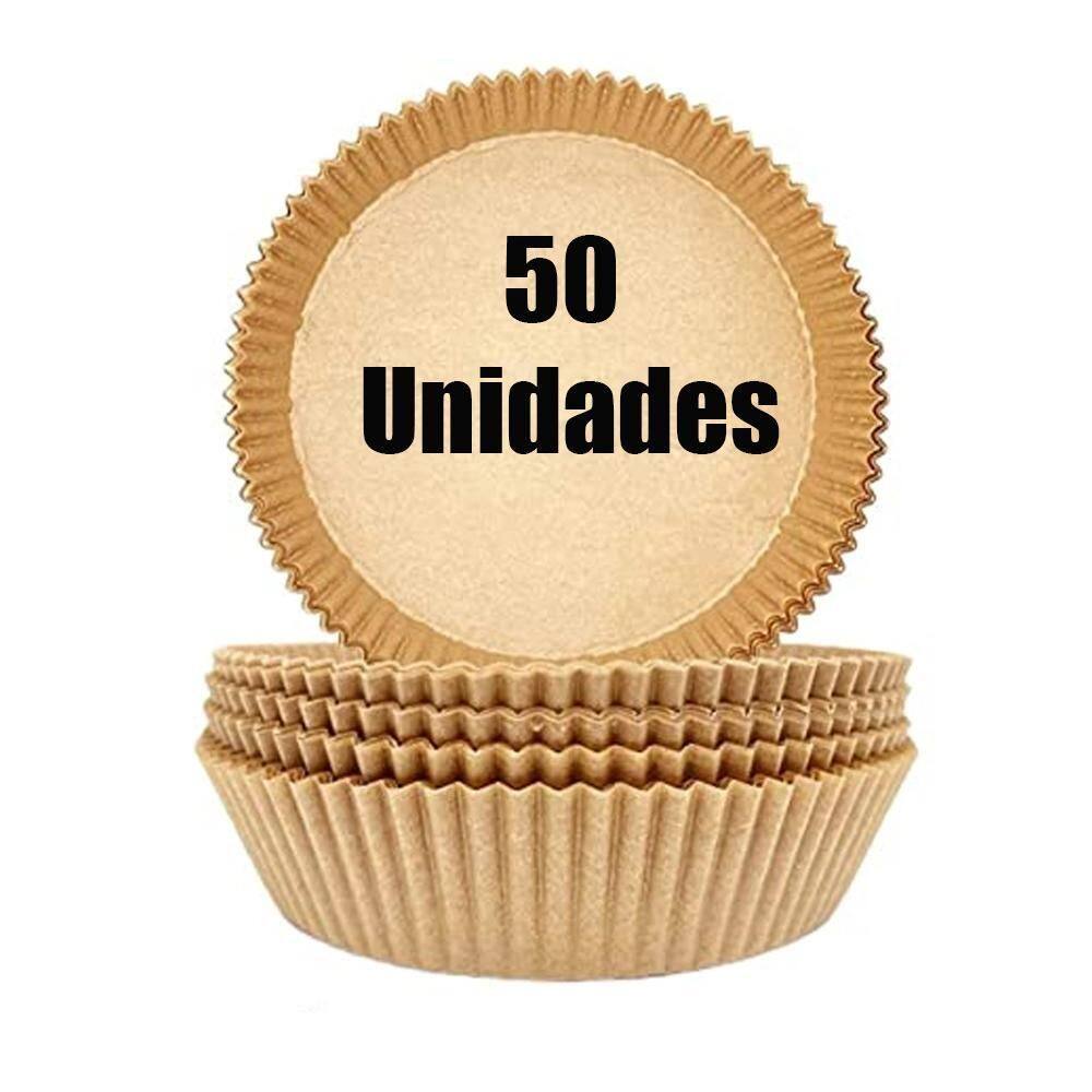 Forma Redonda Fritadeira Elétrica Papel Descartável 50 Pçs