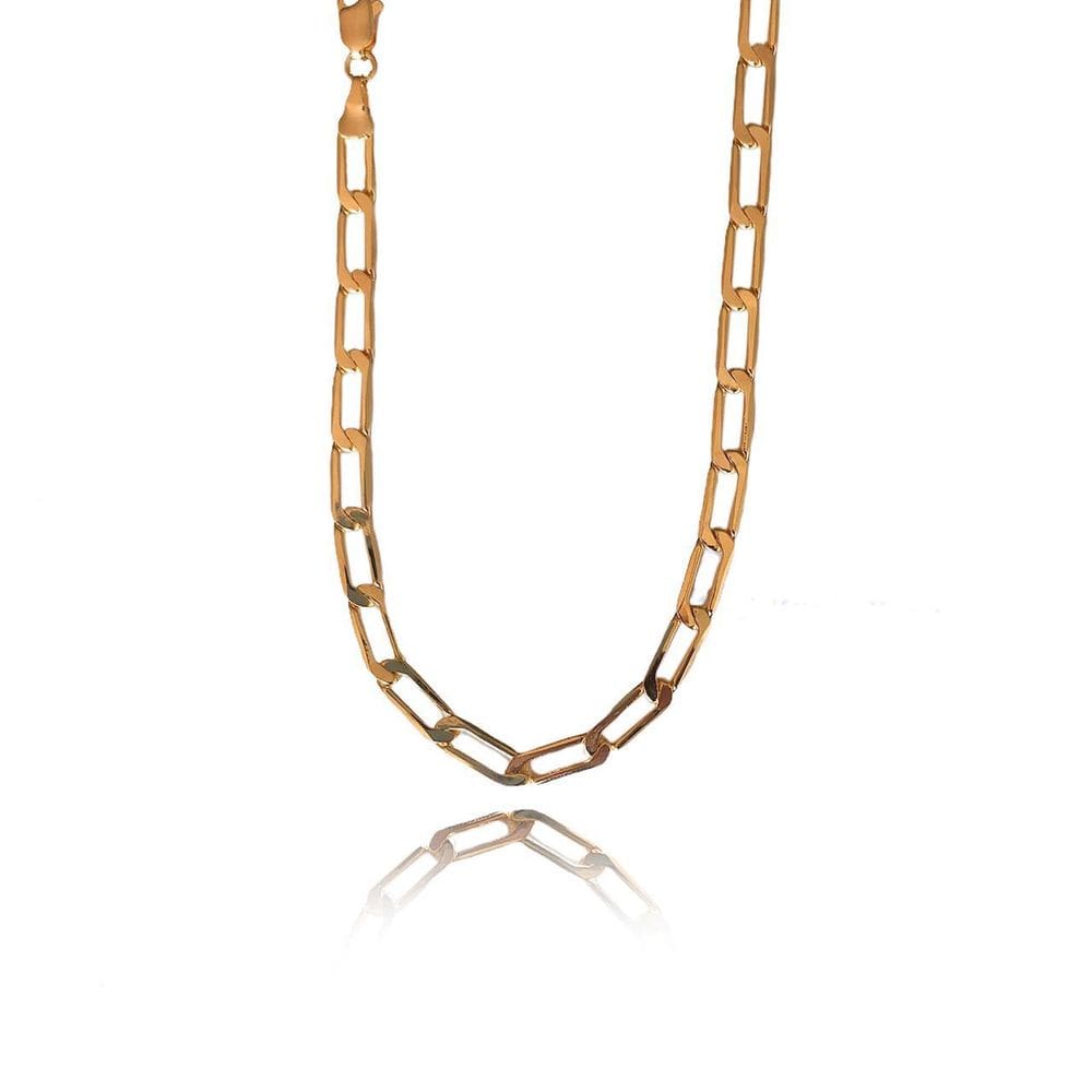 Pulseira Corrente Chapada Folheada Em Ouro 18K
