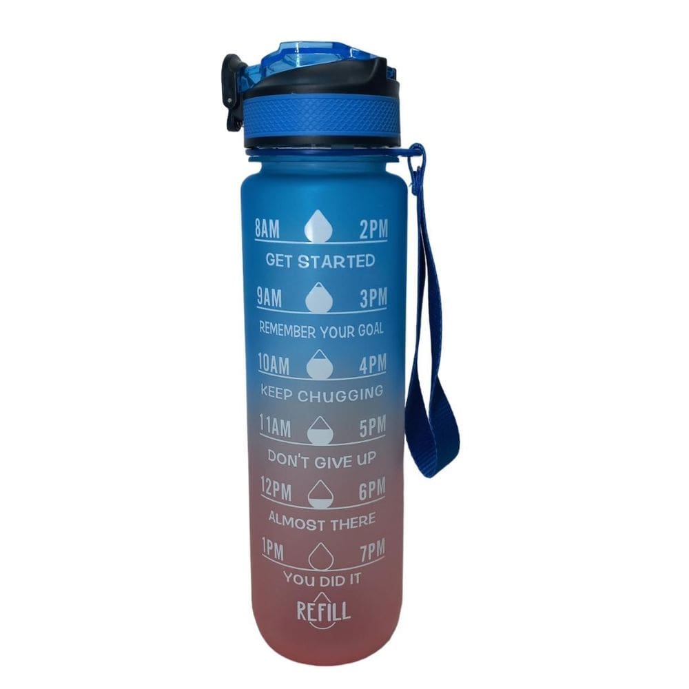 Garrafa Squeeze Água Academia 1L Fitness Tie Dye