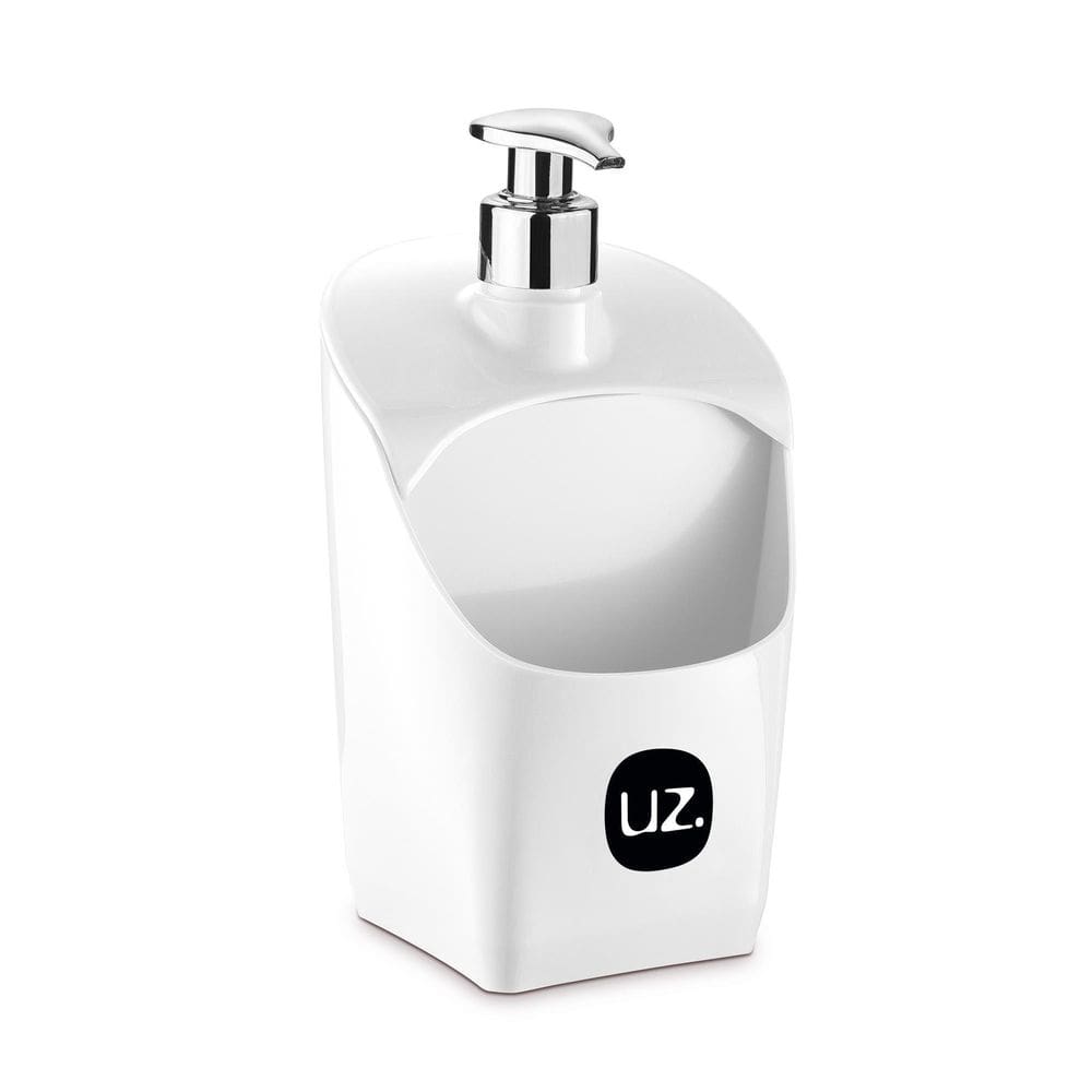 Porta Detergente Dispenser Com Suporte Esponja Uz Branco