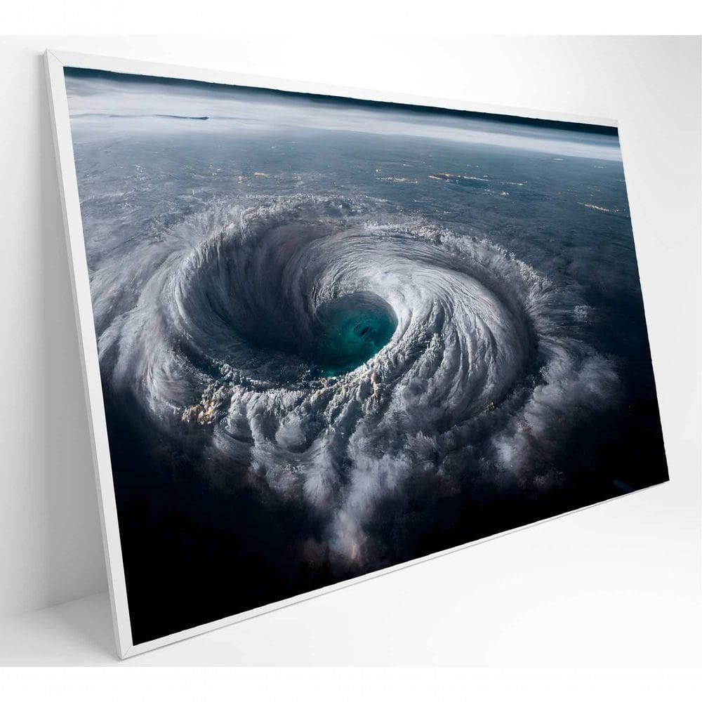 Quadro Natureza Extrema Ciclone Medidas 60x40 Cm Tipo De Impressão Tecido Canvas