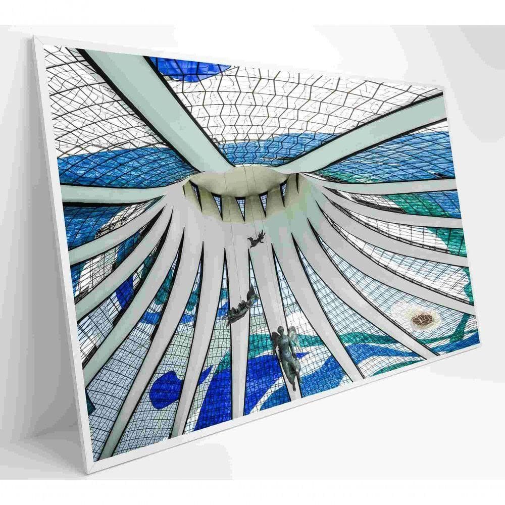 Quadro Catedral De Brasília Medidas 120x80 Cm Impressão Tecido Canvas
