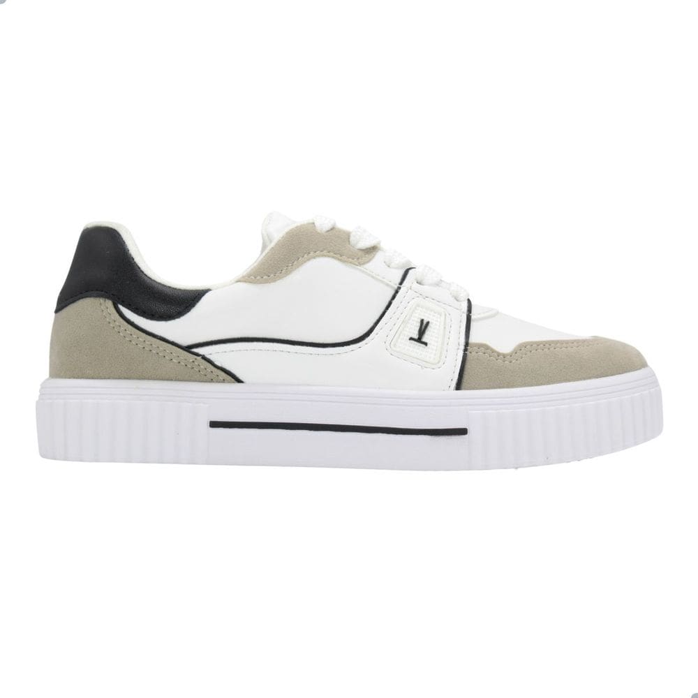 Tênis Casual Vizzano Branco/Preto