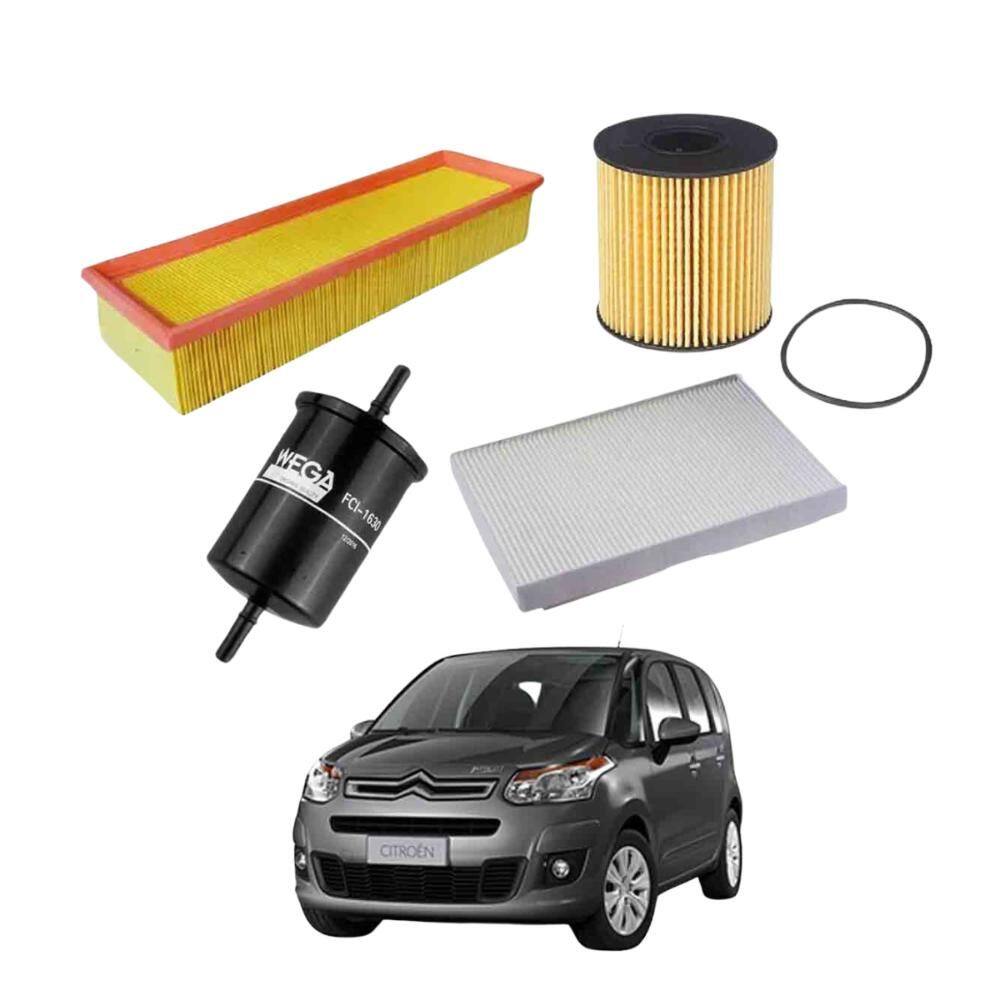 Kit Filtro Troca Óleo C3 Picasso 2011 A 2012 WKL101 Wega
