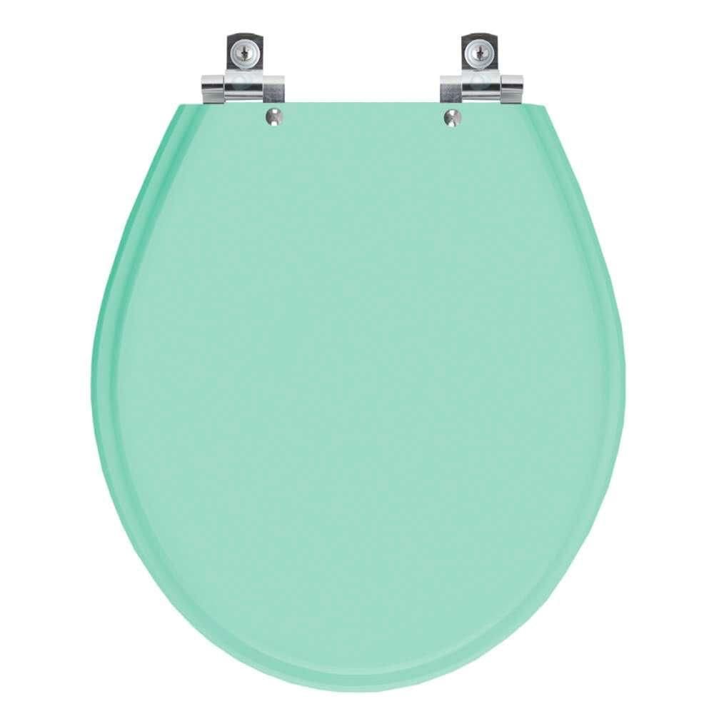 Assento Sanitário Soft Close Carina Verde Claro para vaso Ideal Standard