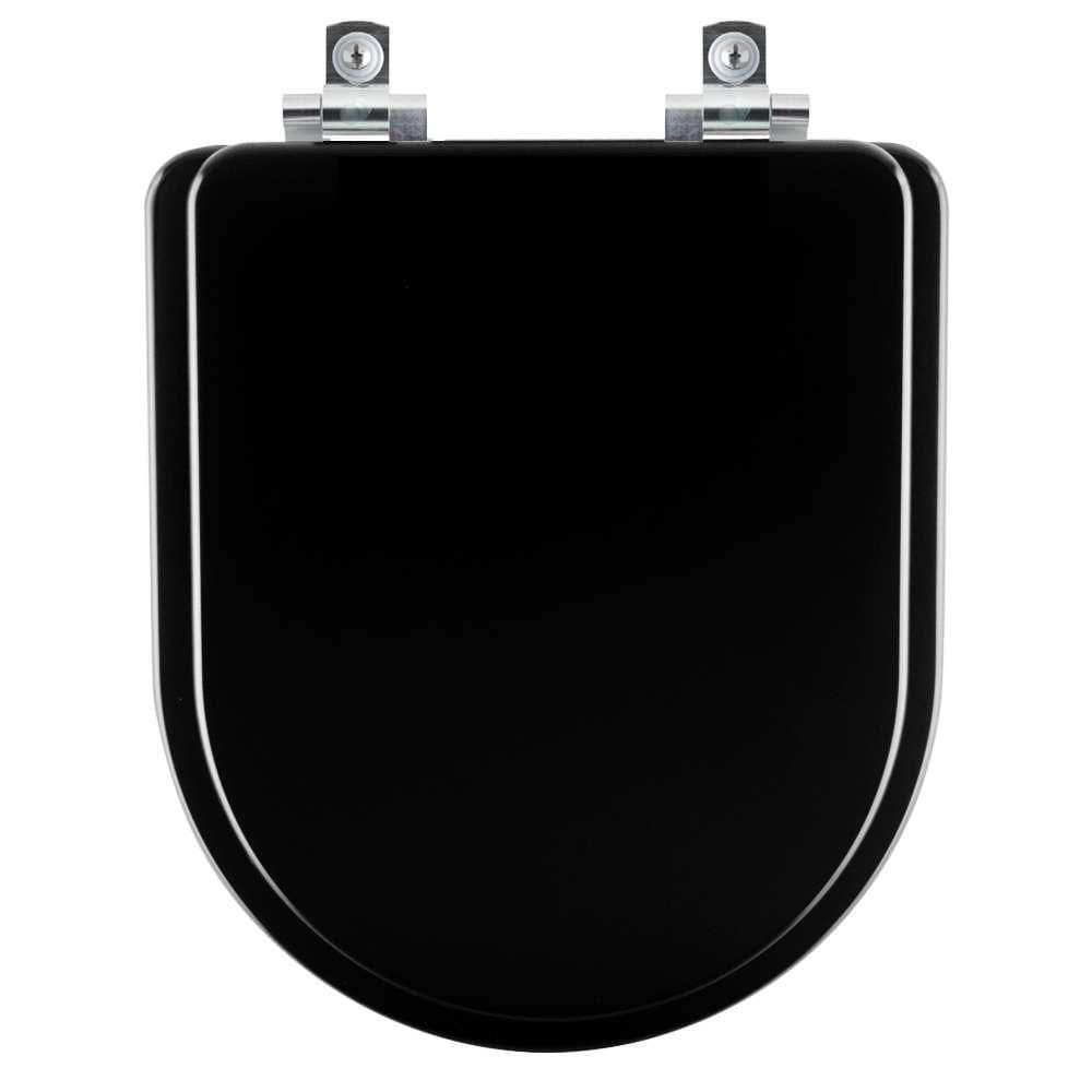 Assento Sanitário com Fechamento Lento Belle Epoque Ébano (Preto) para vaso Deca