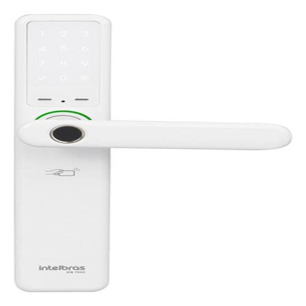 Fechadura Digital Eletrônica Embutir Wi-fi Branca Intelbras