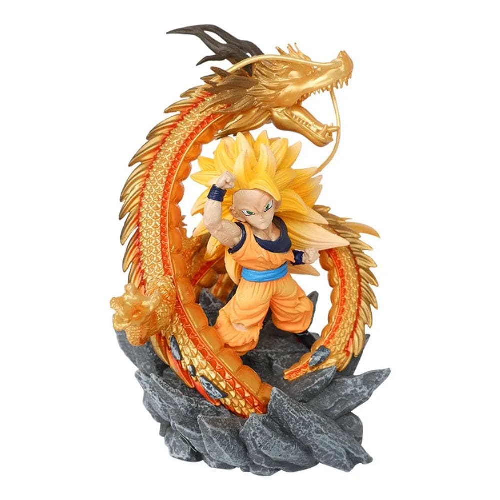 Boneco Goku Super Saiyan Estátua Dragon Ball Action Figure