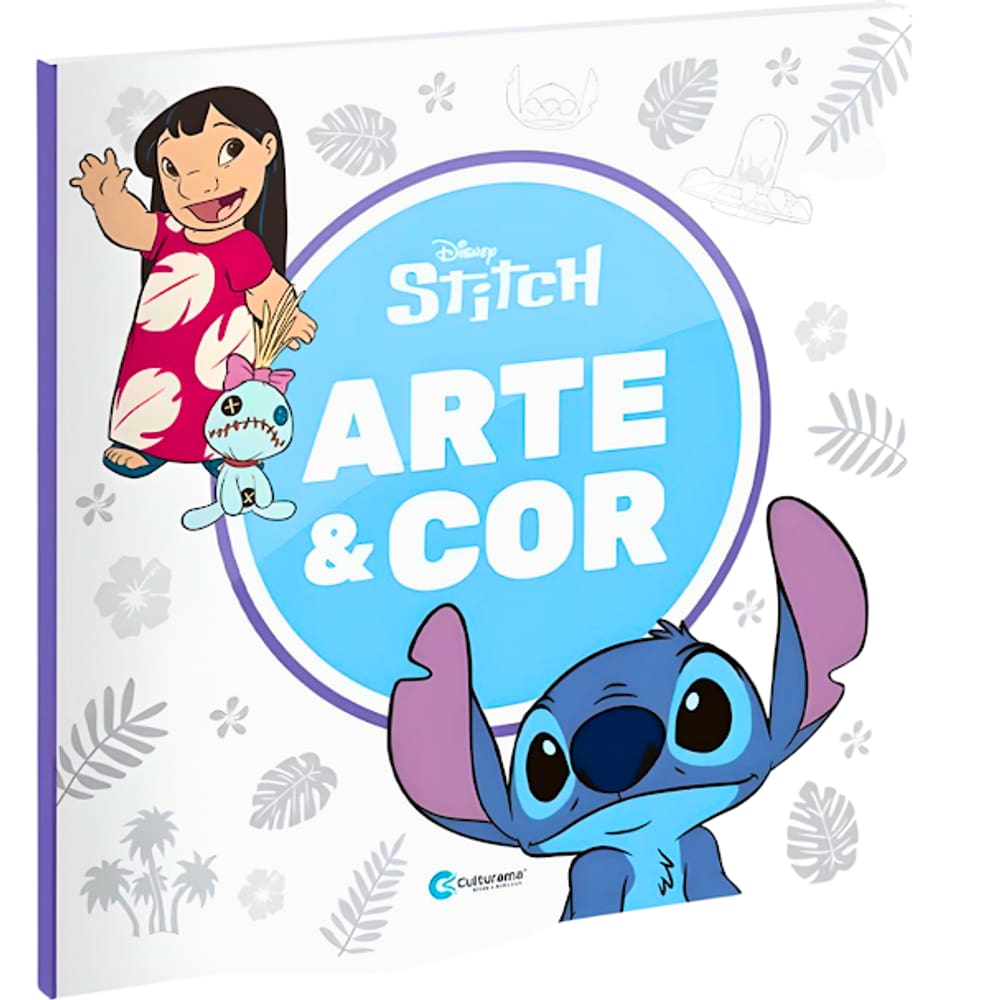 Livro Infantil Colorir Arte e Cor Disney Stitch Culturama