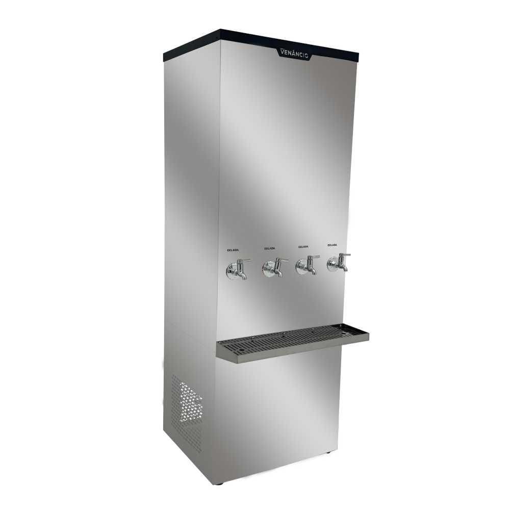 Bebedouro Industrial 200 Litros Inox 4 Torneiras Geladas BI200L 220V - Venâncio