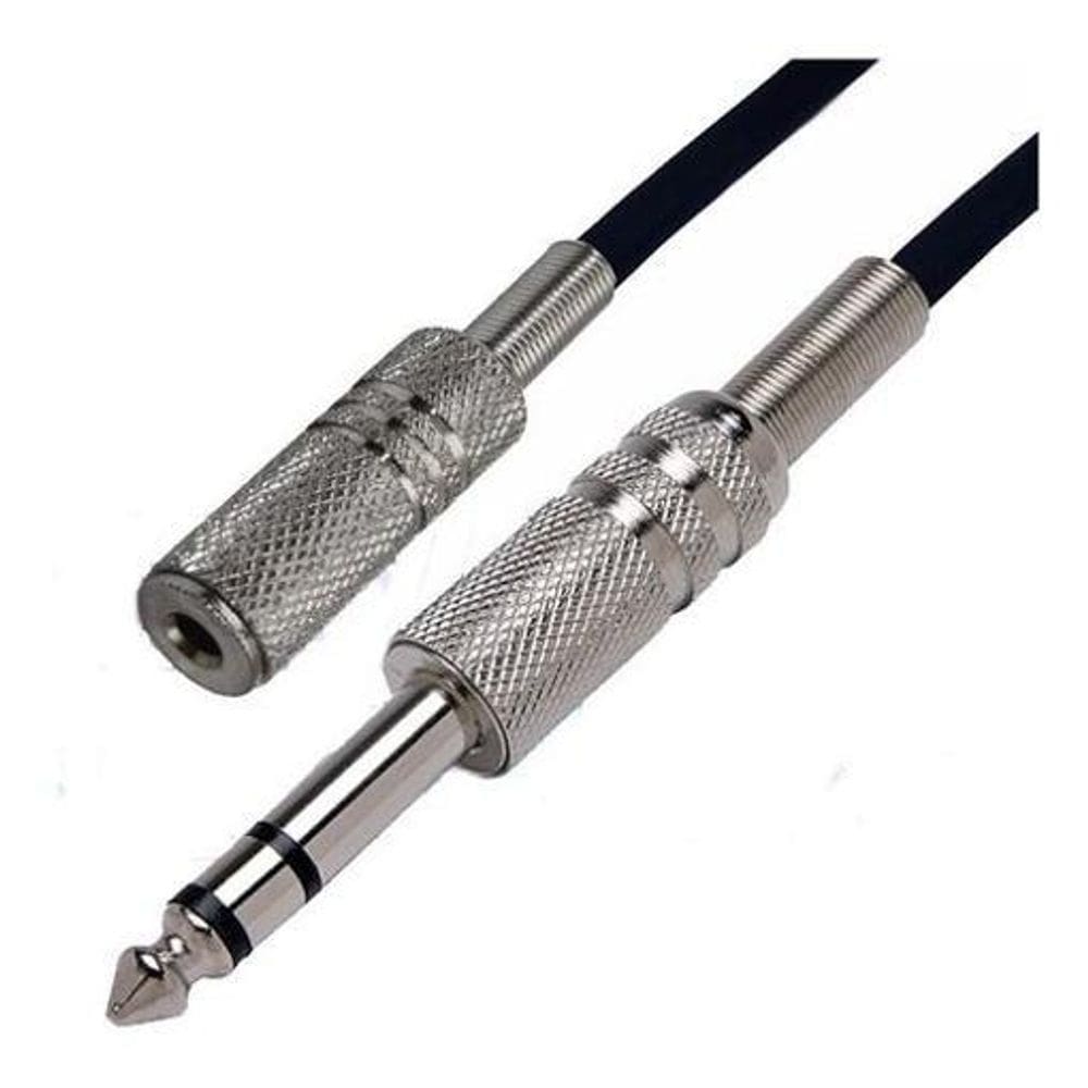 Cabo Extensor P2 Femea P10 Stereo Fone De Ouvido 5 Metros J2
