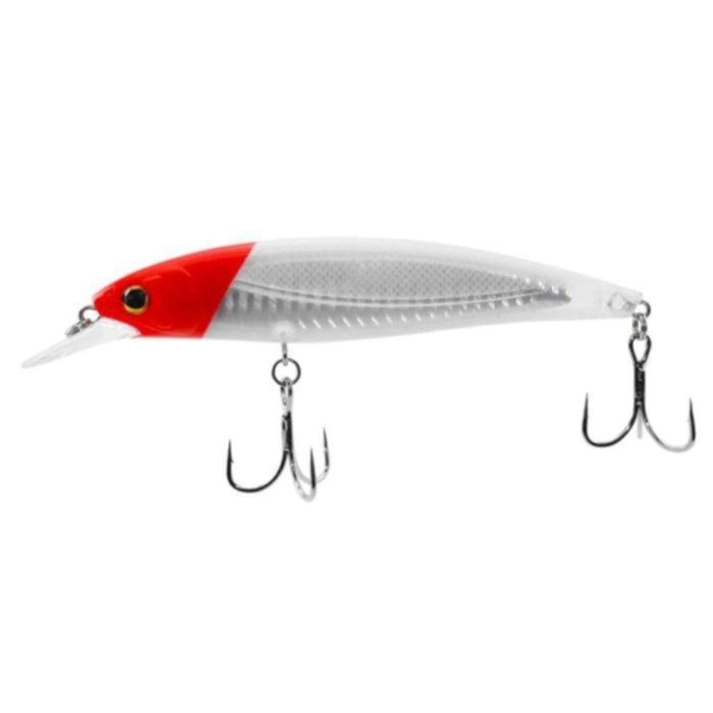 Isca Artificial Crown Landara Meia Água 120M Branco/Vermelho