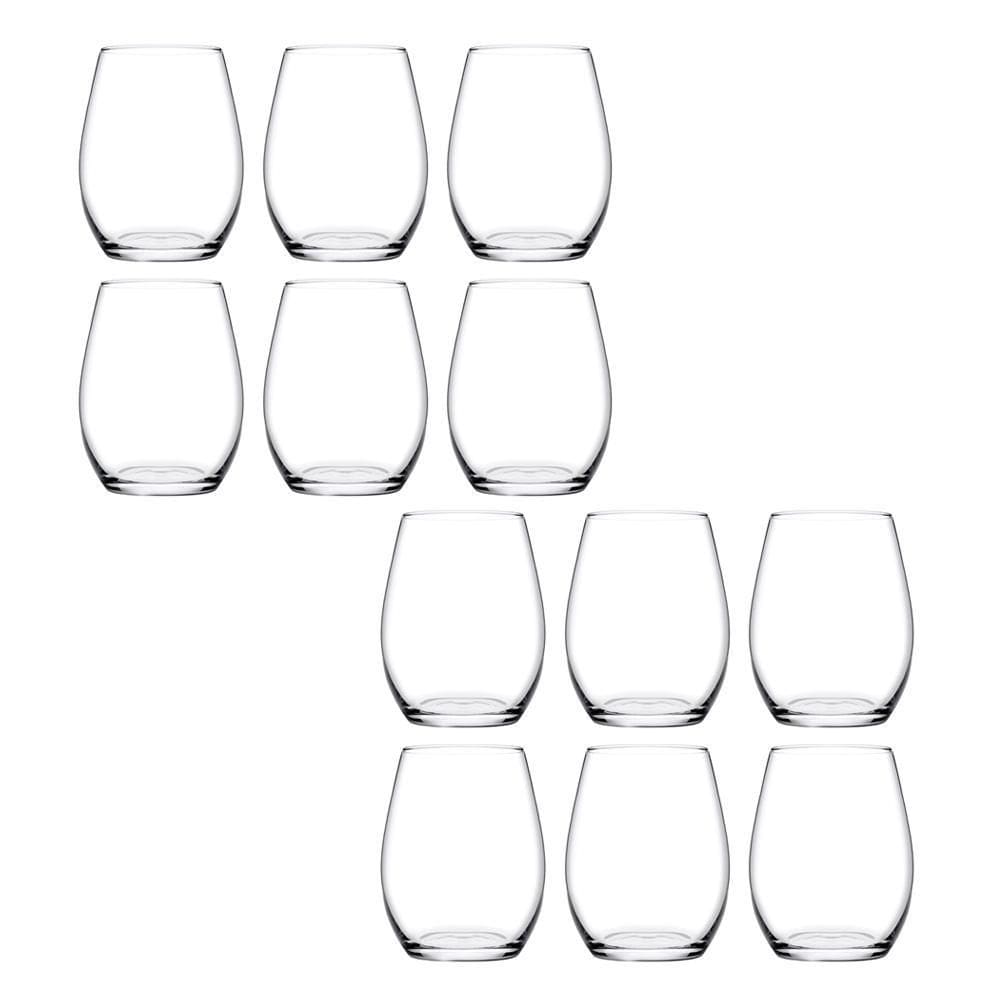 Conjunto 12 Copos Baixo Vidro 440Ml Lira Class Home