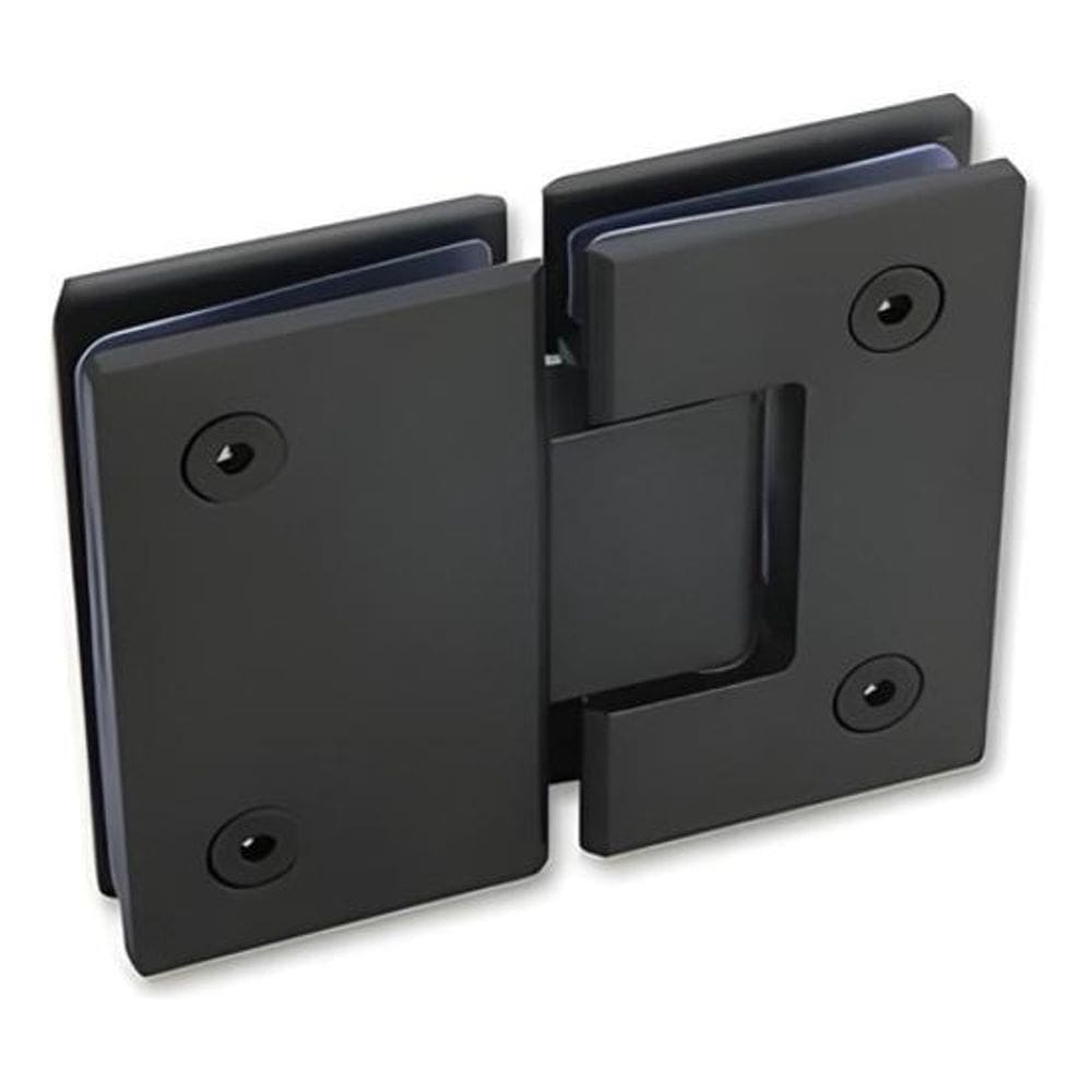 Dobradiça Inox 180 1010 Porta E Box Vidro/Vidro Preta - 2Un