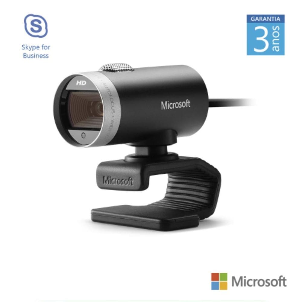 Webcam Microsoft Lifecam Cinema H5D00013 Qualidade Hd 720P