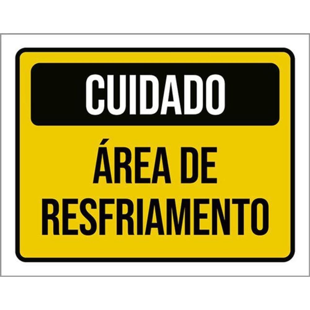 Kit 10 Placas Cuidado Área De Resfriamento 36X46