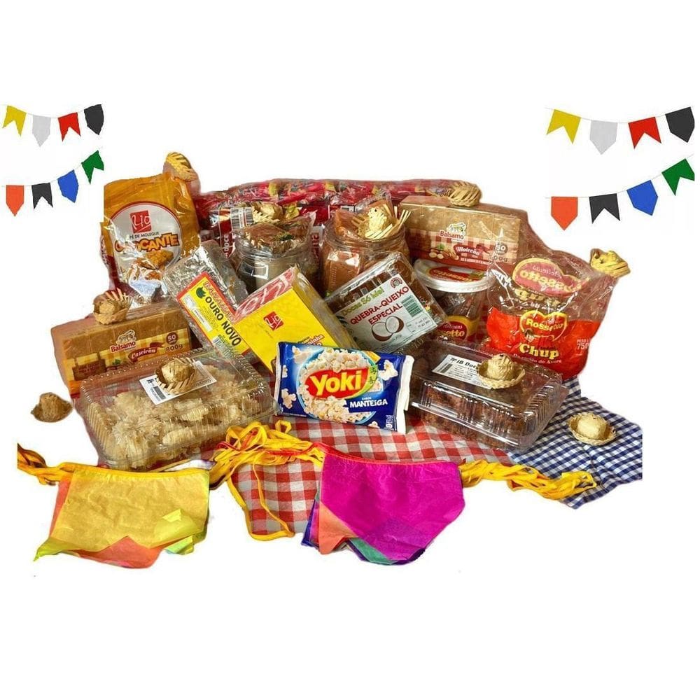 Kit De Doces De Festa Junina Para 1 A 2 Pessoas- 25 Itens