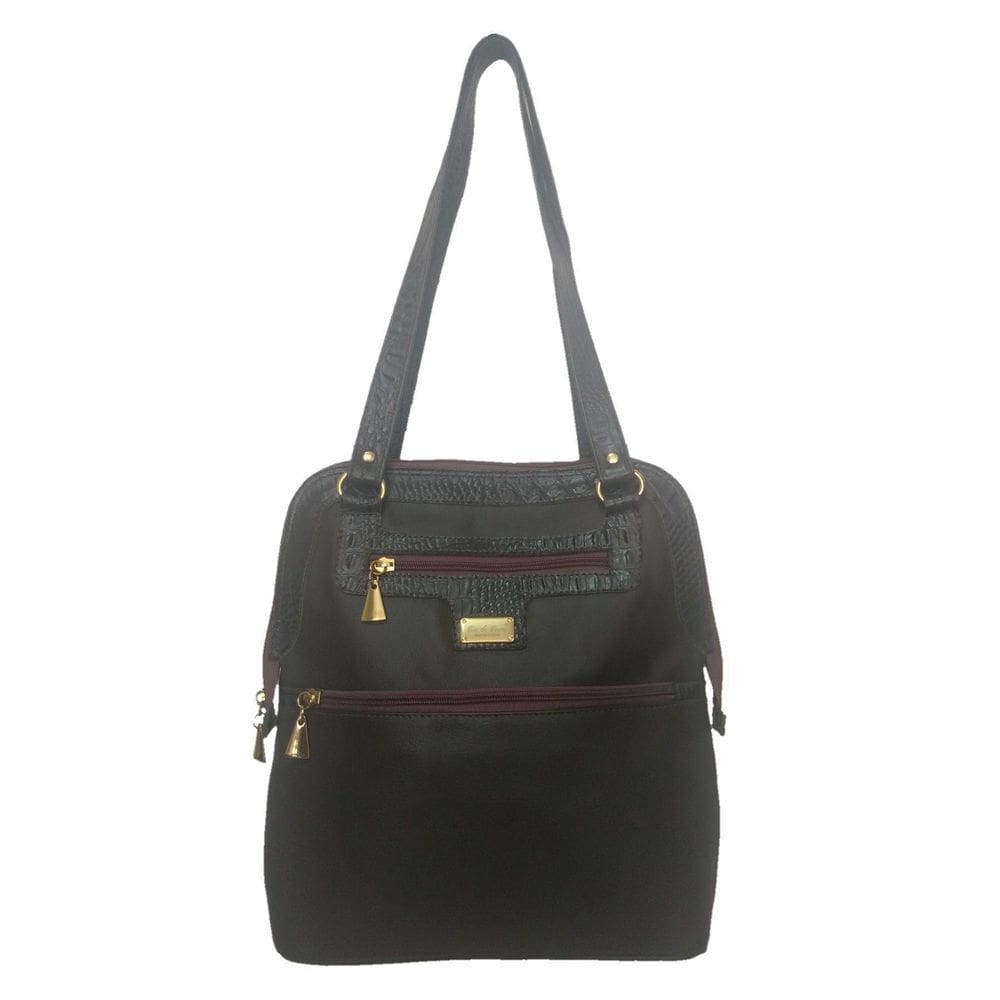 Mochila Bolsa Topgrife Couro Marrom