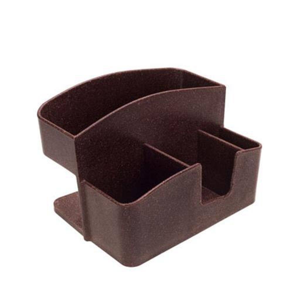 Porta Guardanapo Com Sache Imbuia 14X10X9Cm
