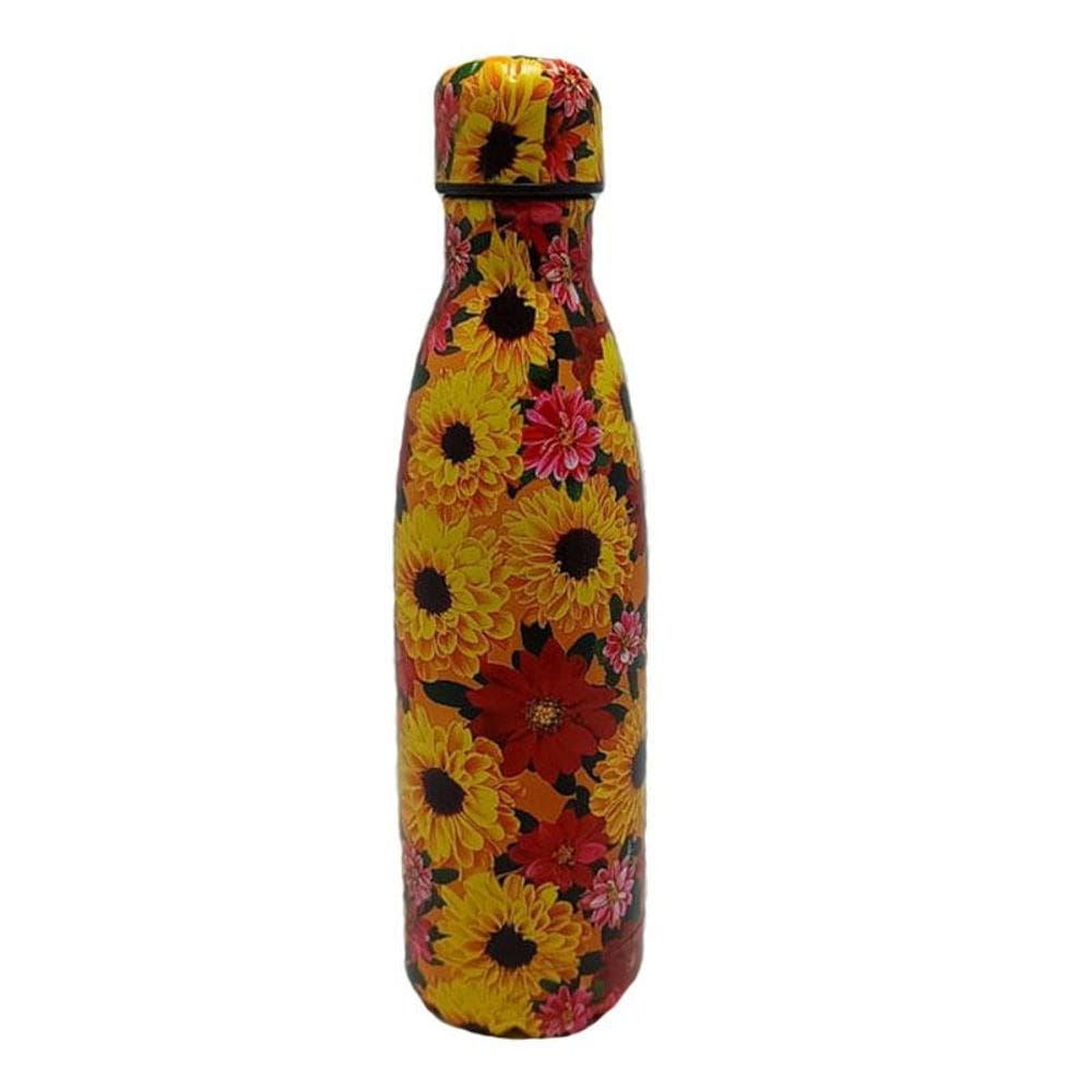 Garrafa de Água em Alumínio 500ml Girassol 695853 - Kit
