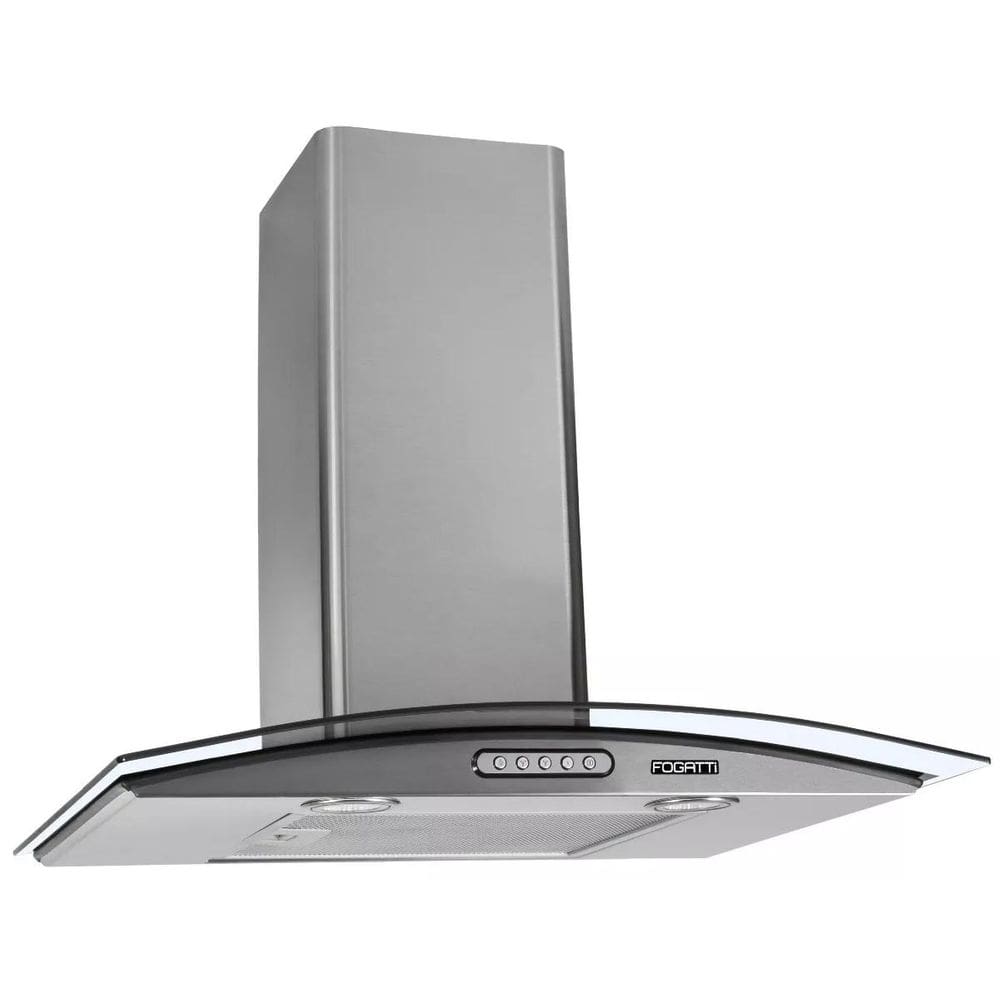 Coifa Parede Vidro Curvo Inox 5 Bocas 70cm 127v - Fogatti