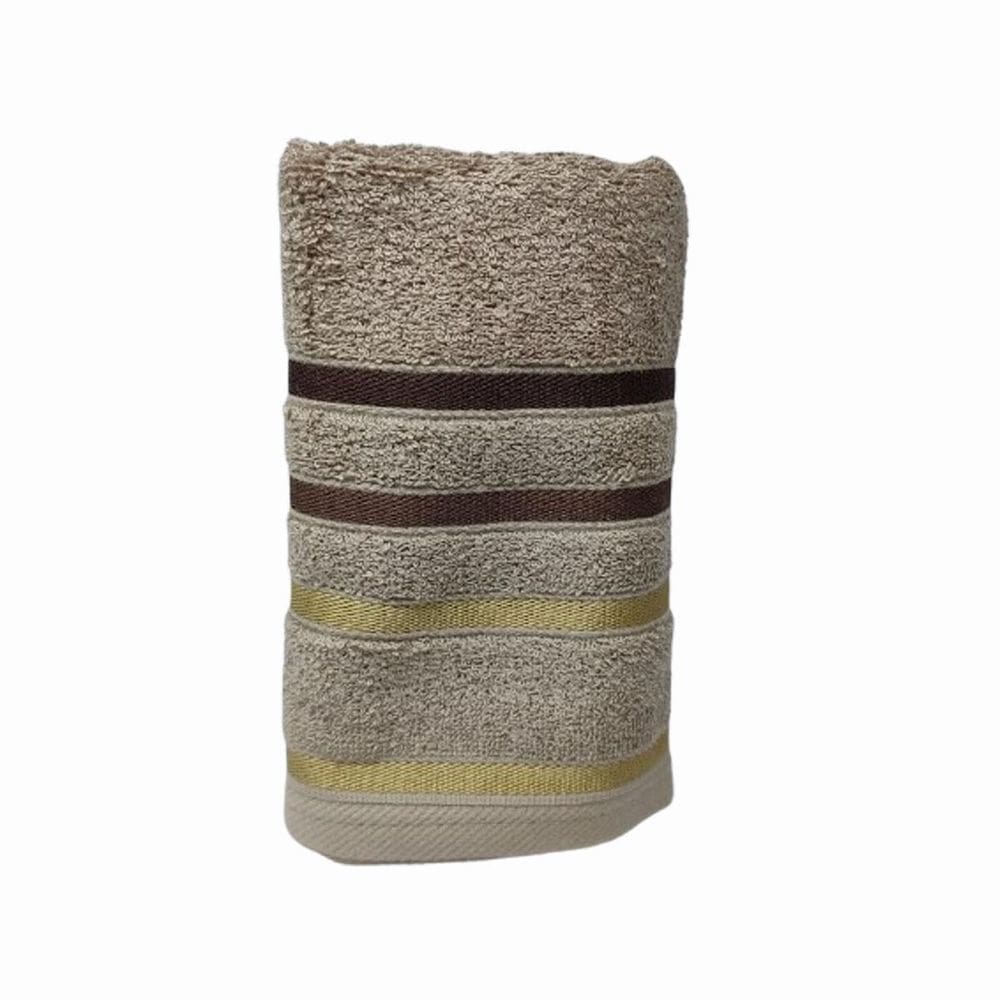 Toalha De Rosto Teka Premium Lumiere Marromclaro100%Algodão