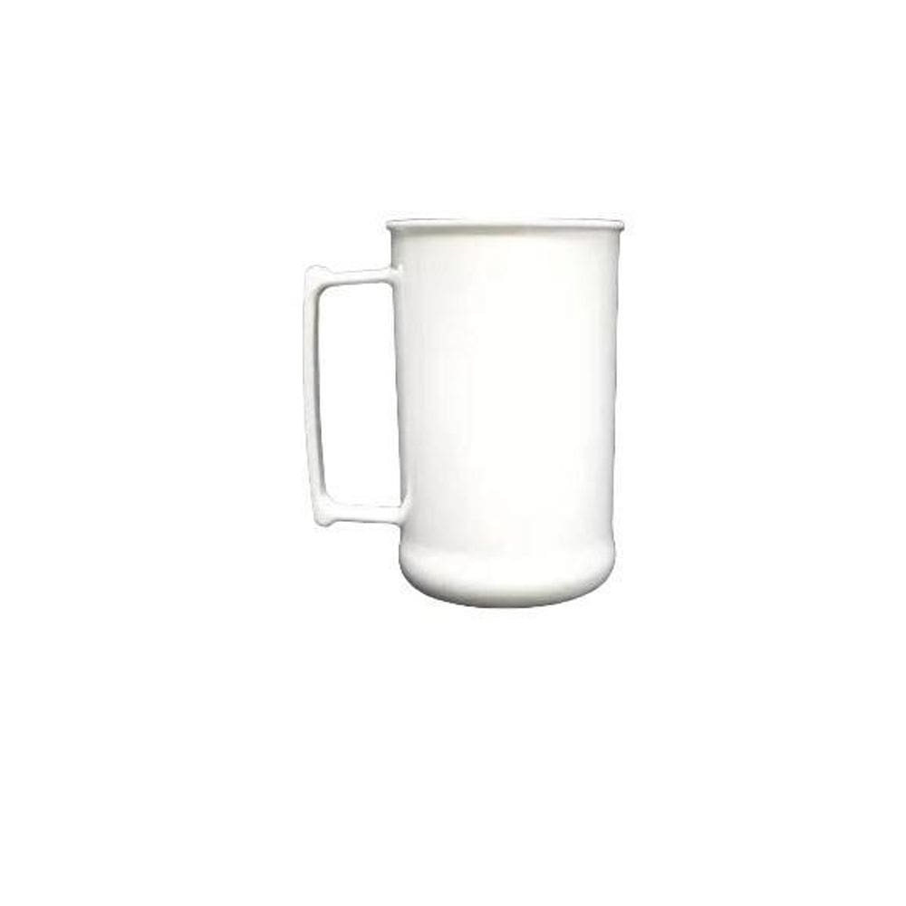 Kit 5 Canecas De Acrílico Branca 300Ml Sem Personalização