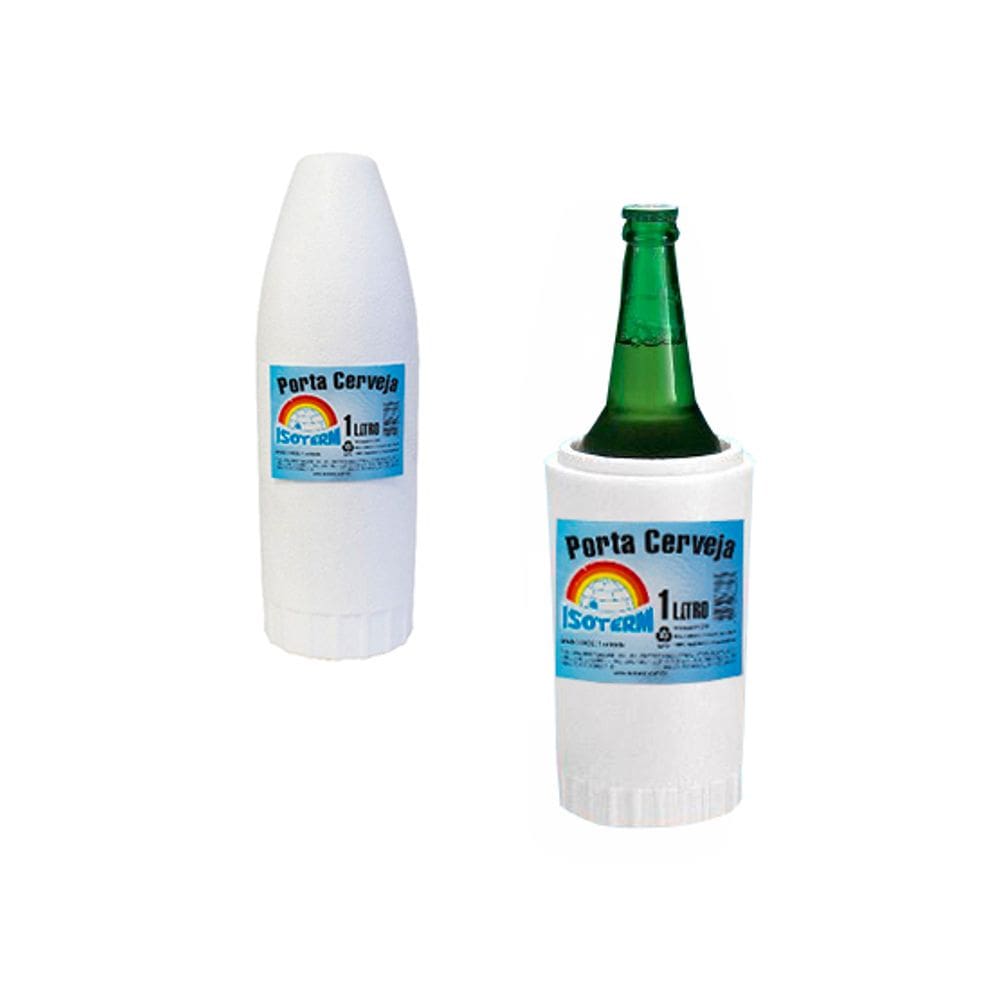 Porta Cerveja Garrafa De Isopor 1L