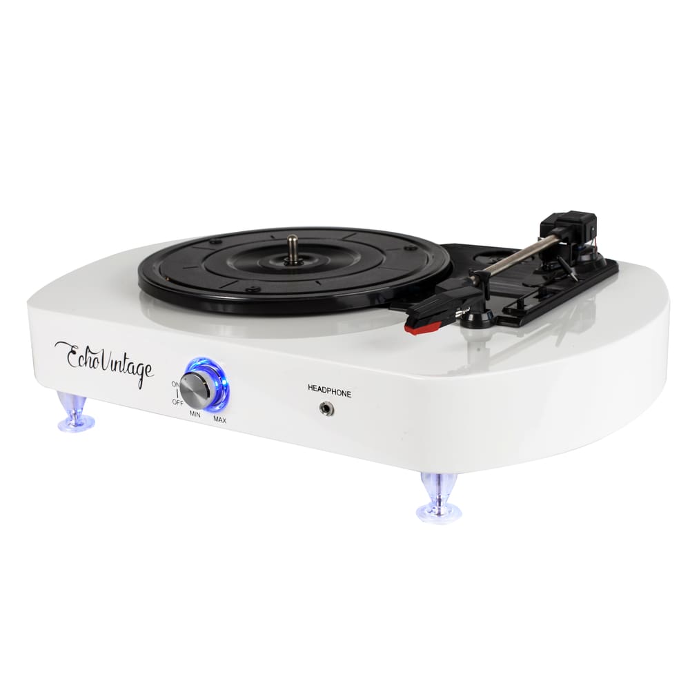 Vitrola Toca-Discos Luminous ? White Com Iluminação De Led