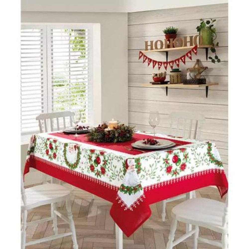 Toalha Mesa Dohler Natal 91 Quadrada 4 Lugares 1,40x1,40 M