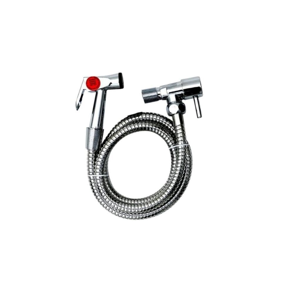 Ducha Higienica em Metal Cromado Napoles Cinza