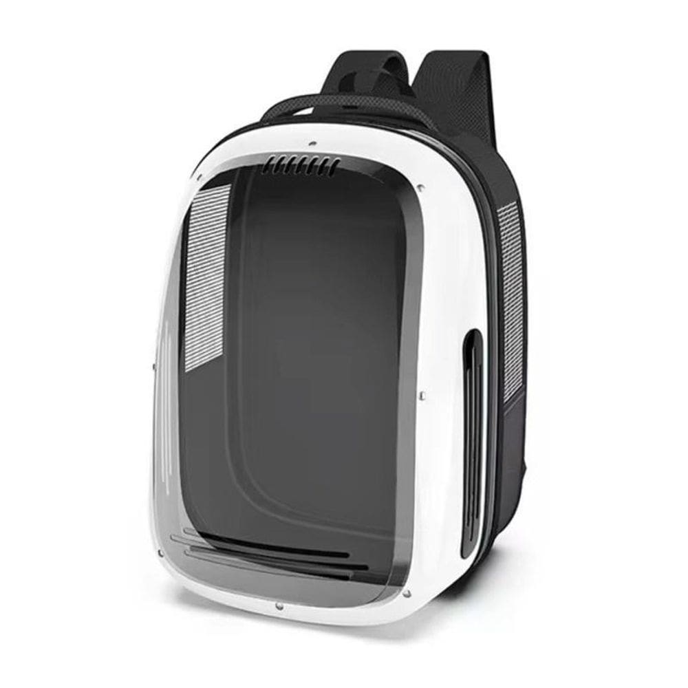 Mochila Panorâmica Transporte Pet Avião Luxo - Branco