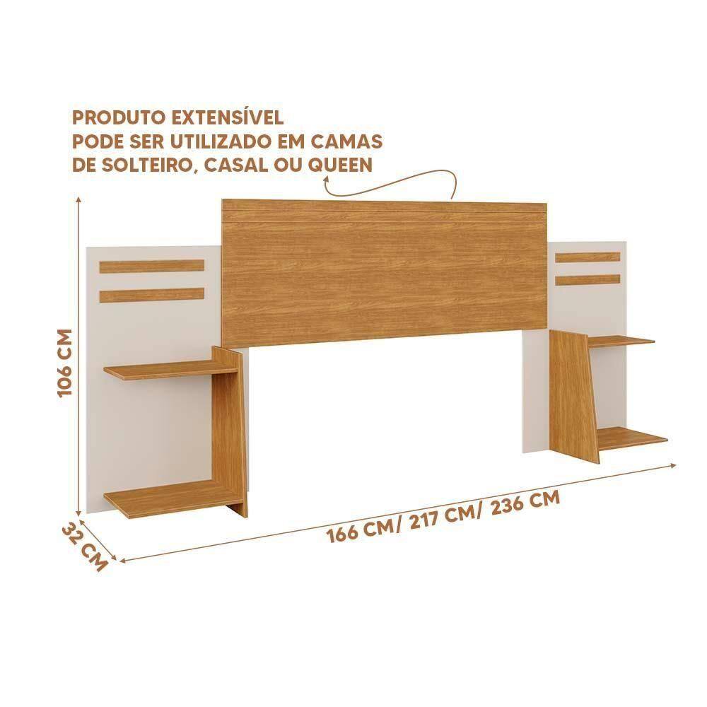 Cabeceira Casal, Queen Size E Solteiro Com Nichos | Extra
