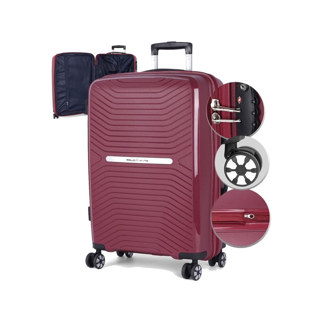 Mala De Viagem Media 23Kg Em Polipropileno Expansível E Tsa