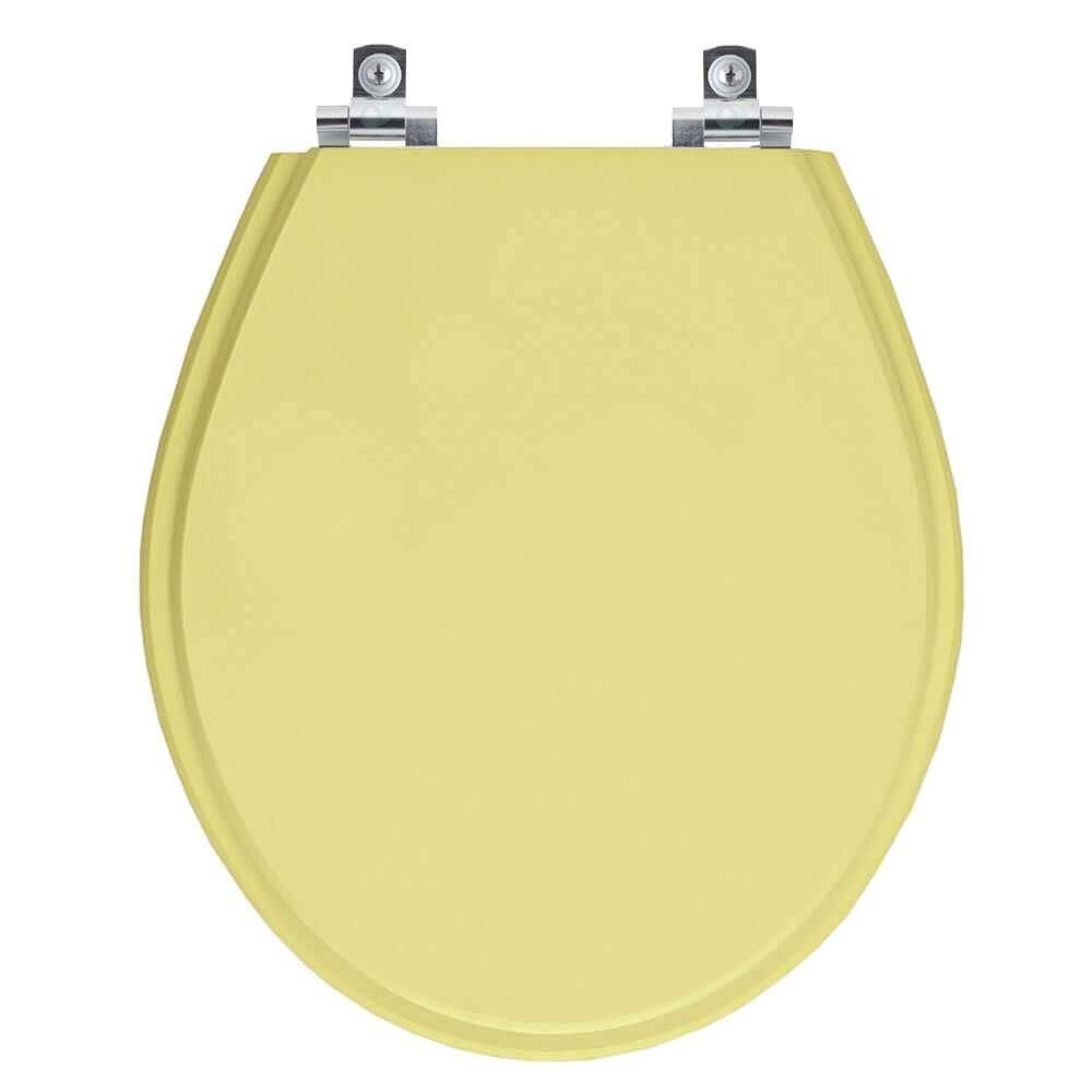 Assento Sanitário Soft Close Ravena Bege Saara para vaso Deca