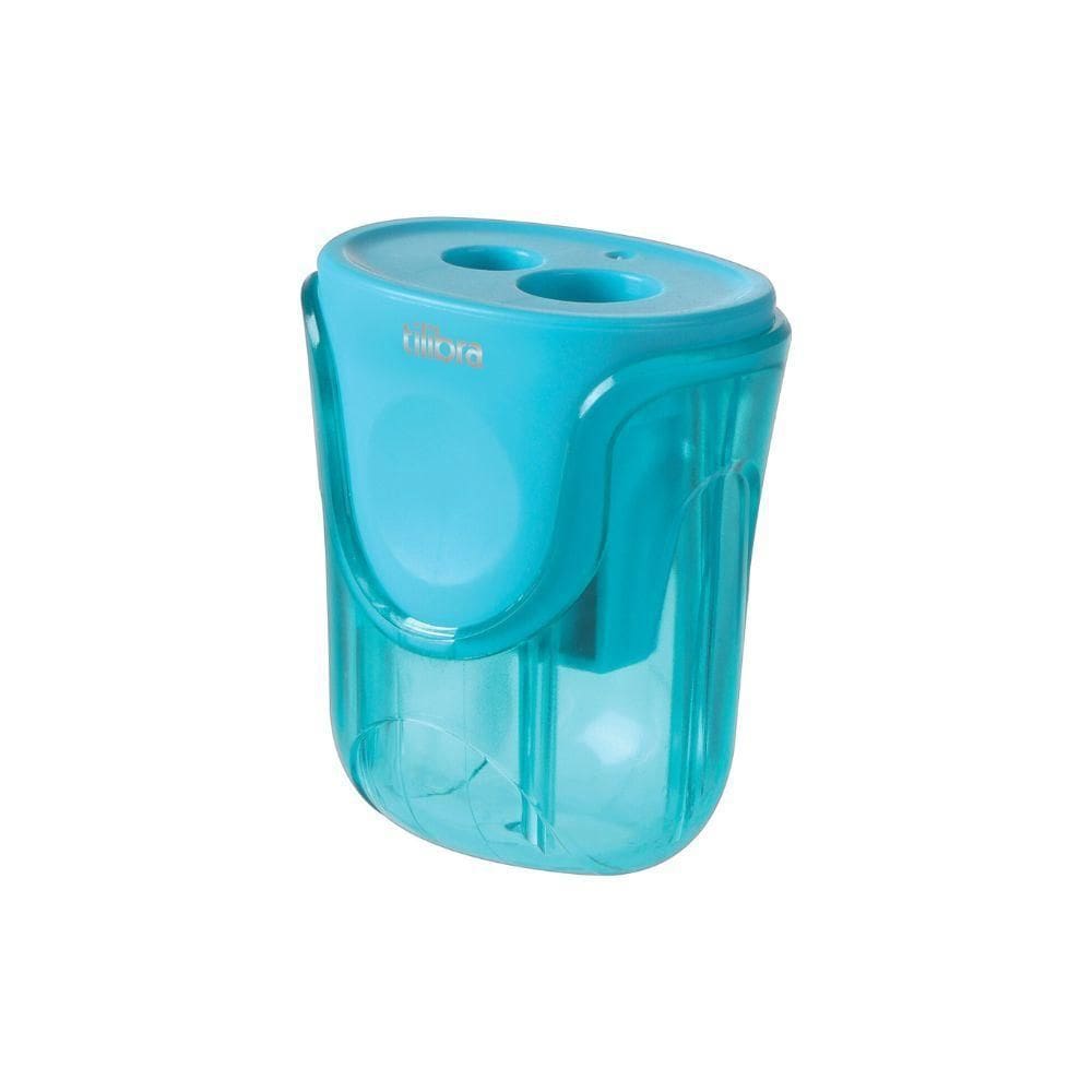 Apontador 2 Furos Com Depósito Ap15 Tilibra Azul