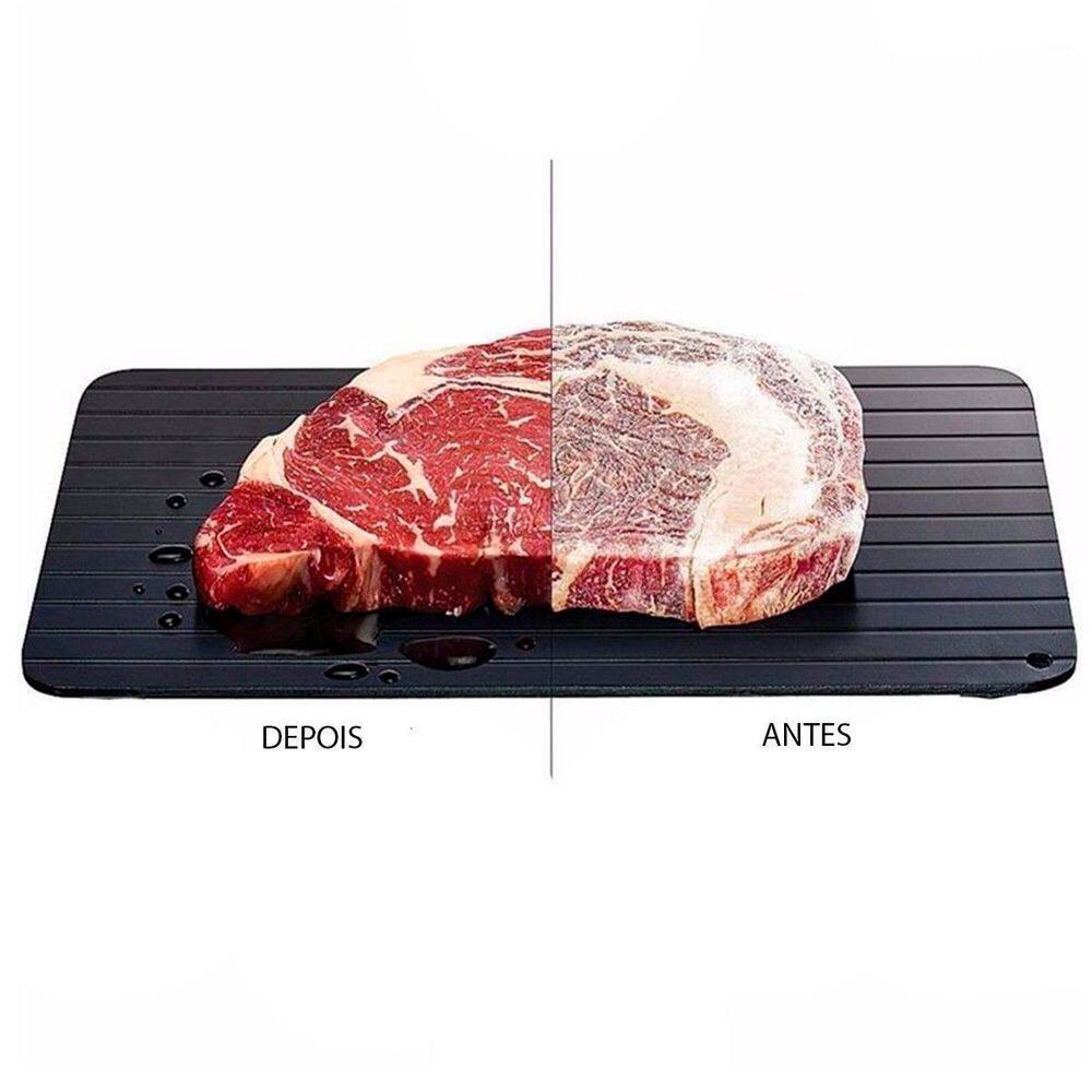 Placa Descongelante Mágica Carnes E Vegetais Rapidamente