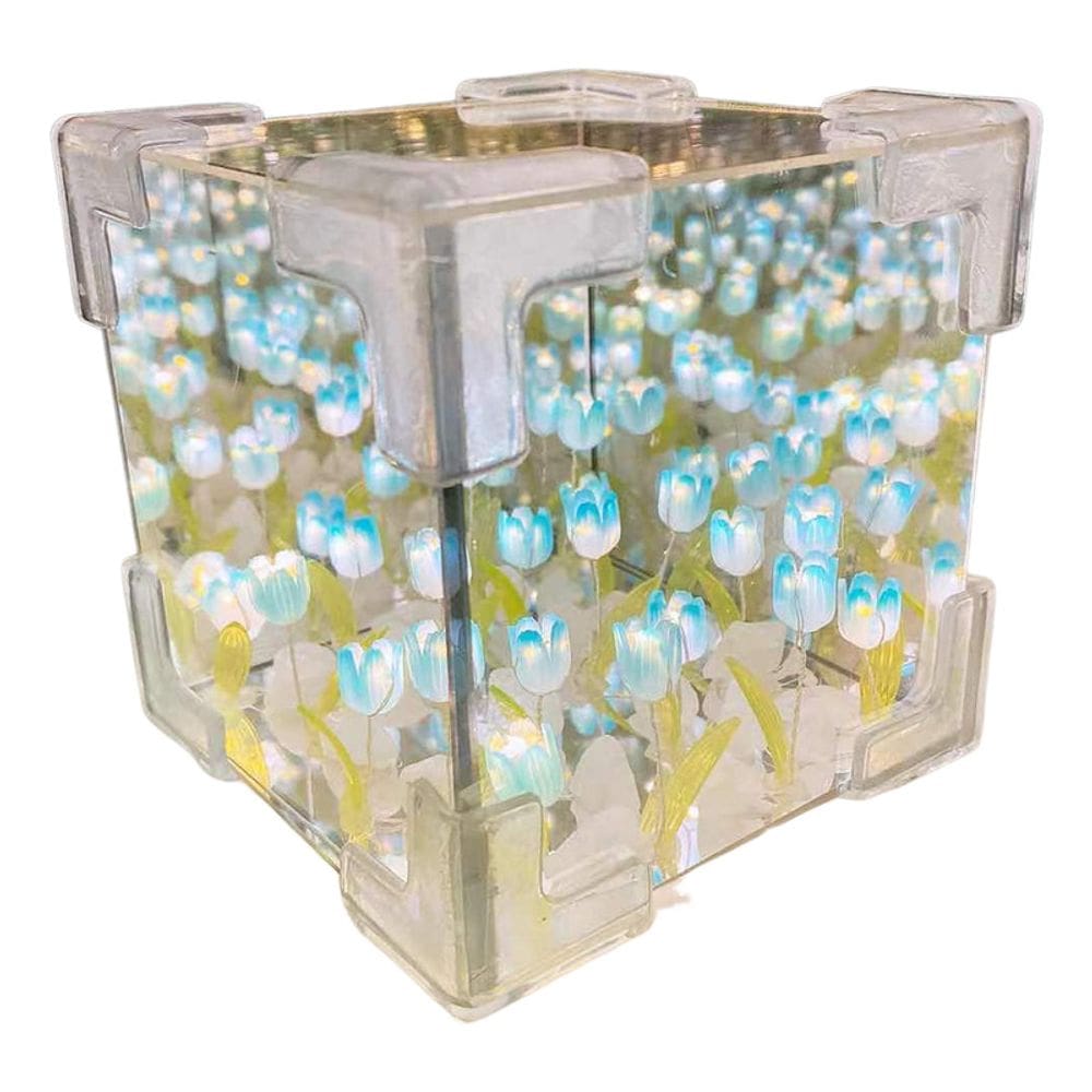 Lâmpada de espelho de luz noturna Tulip Garden DIY 12cm