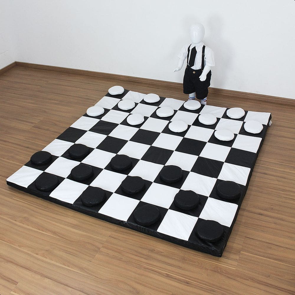 Jogo de Dama Colchonete Brinquedos Mil | 1m40 x 1m40