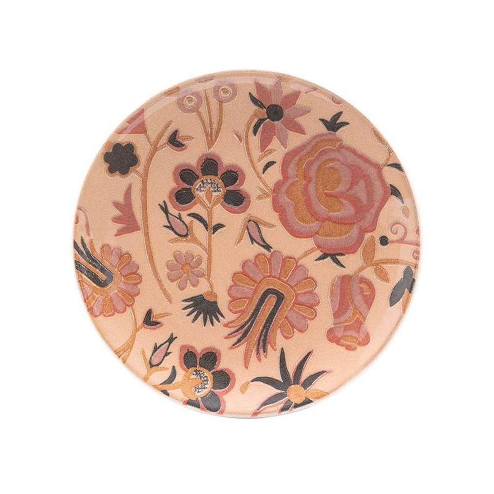 Jogo De 6 Pratos Sobremesa 18,5 Cm Oxford Unni Bordado