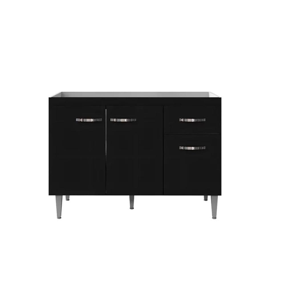 Balcão Gabinete Para Cozinha Gabriela 120cm 3 Portas 1 Gaveta
