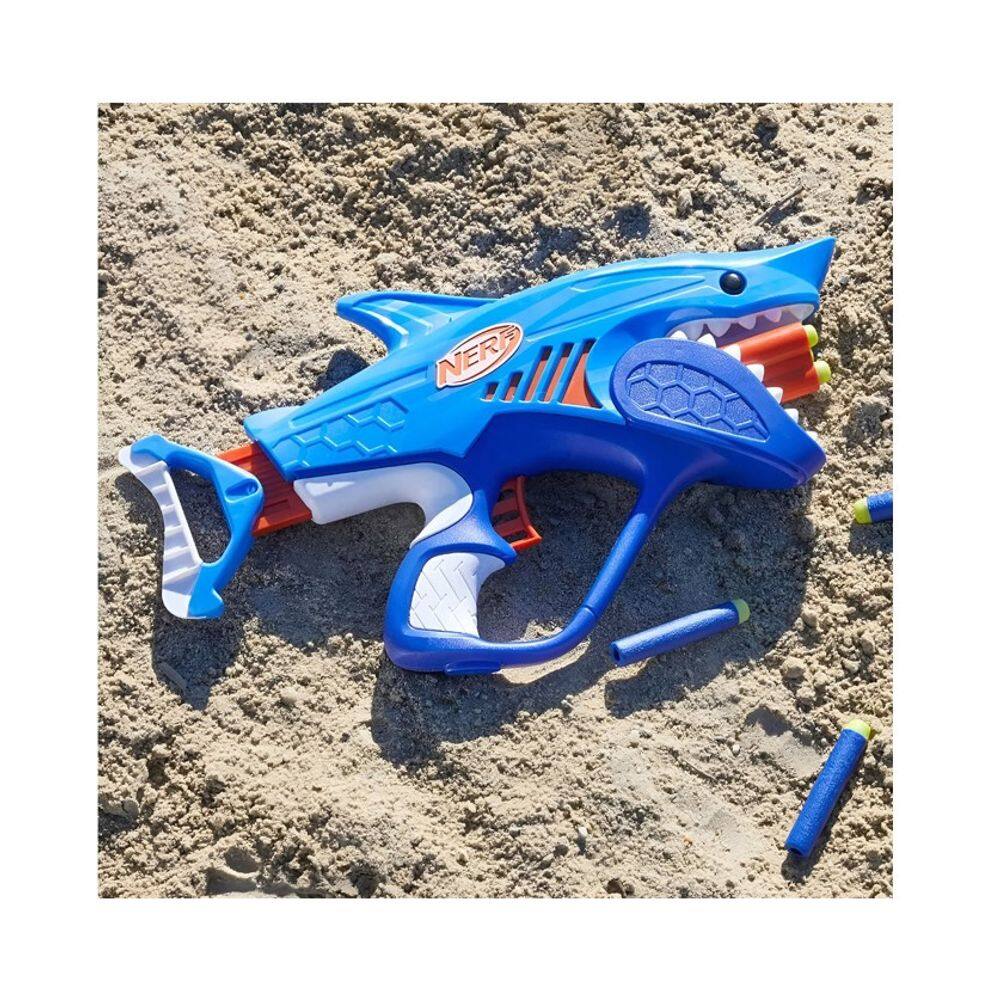 Lançador Nerf Wild Sharkfire Design Tubarão- | Extra