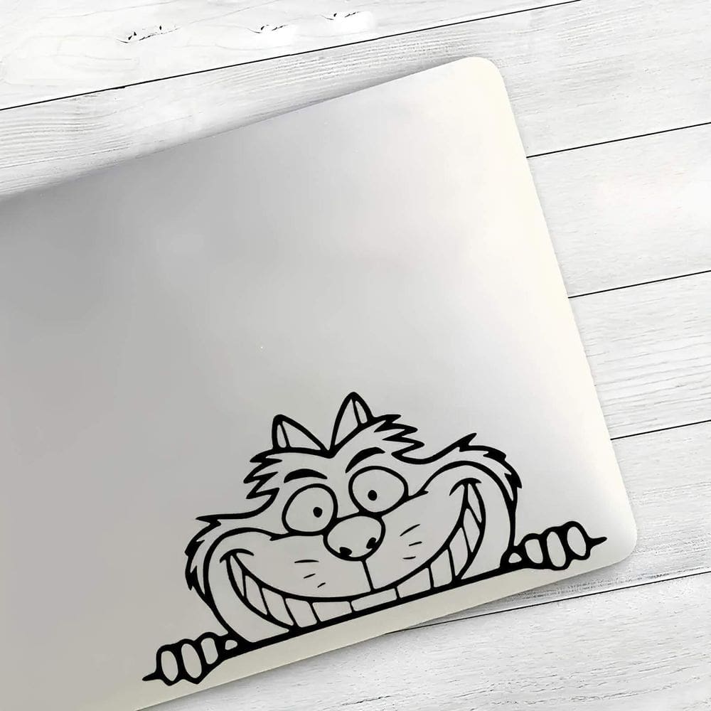 Adesivo Para Notebook Gato Risonho