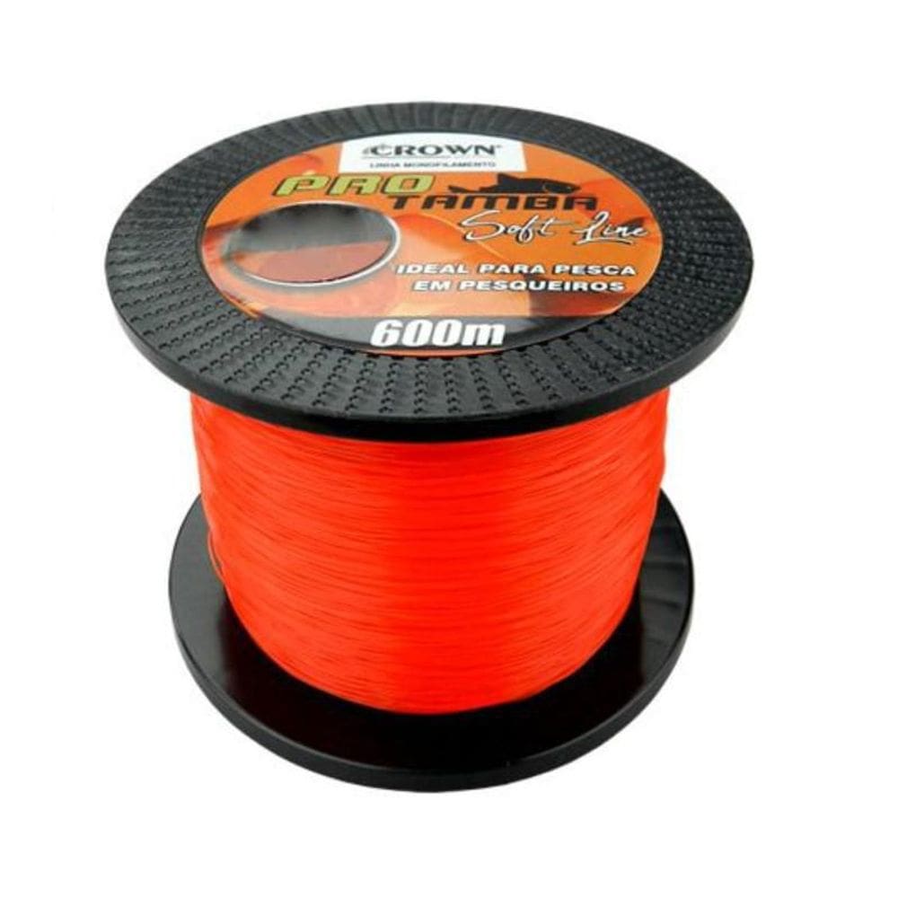 Linha Monofilamento Crown Pro Tamba Soft Orange 10Kg 600M